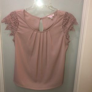 pale pink blouse